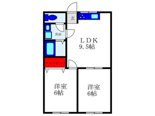 ﾊﾋﾟﾈｽ豊中の物件間取画像